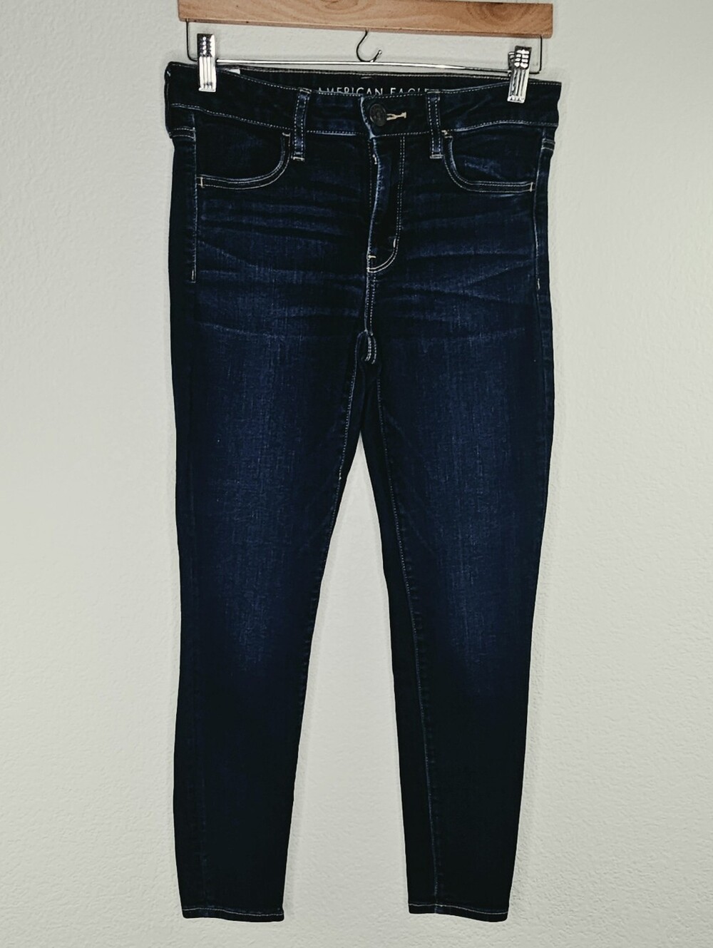 American Eagle Next Level Stretch Skinny Denim Jeans 8 Short